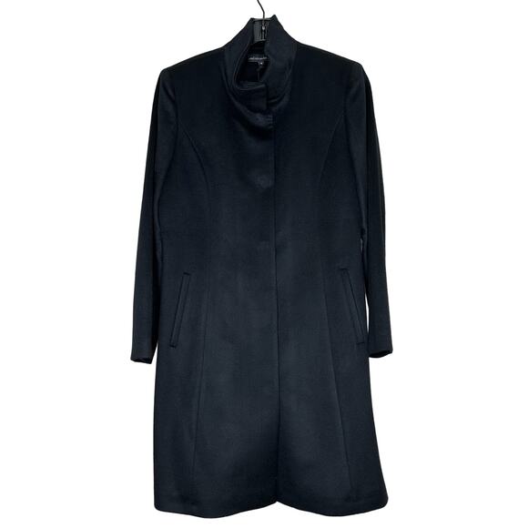 Sofia Cashmere Melanie Wool Cashmere Coat Black Size 12 New with tags